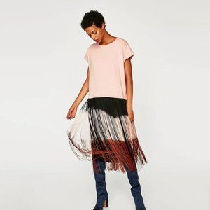Zara Ombre Fringe T-shirt (Offers Welcomed)
